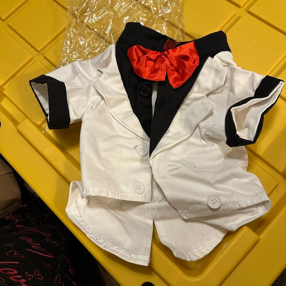 Chic Pet Tuxedo with Red Bow Tie